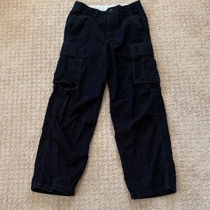 Euc Gap Kids Black corduroy Cargo Pants size 12